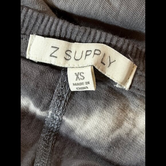 Z Supply Dress XS Womens Gray Tie Dye V Neck Sleeveless Midi Sheath - Picture 5 of 6